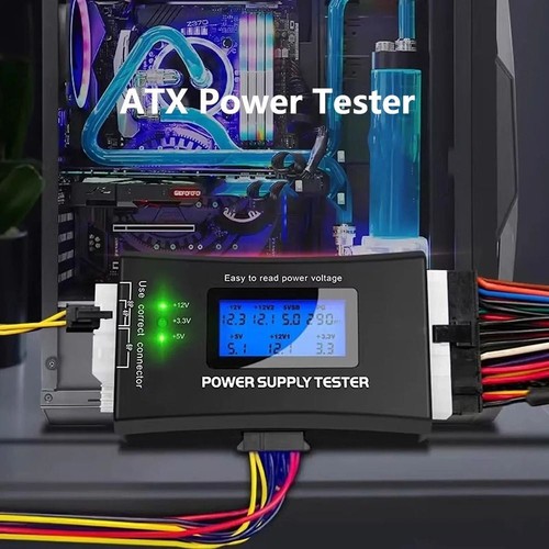 LCD-Anzeige Netzteil-Tester Kunststoffs chale Leistungs tester