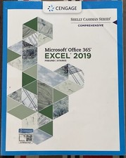 Textbook - Microsoft Office 365 Excel 2019, Comprehensive, Shelly Cashman Series