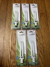 Lot Of 5 FEIT 7 Watt Compact Fluorescent 2 Pin Light Bulb 1CFL Soft White BPPL7