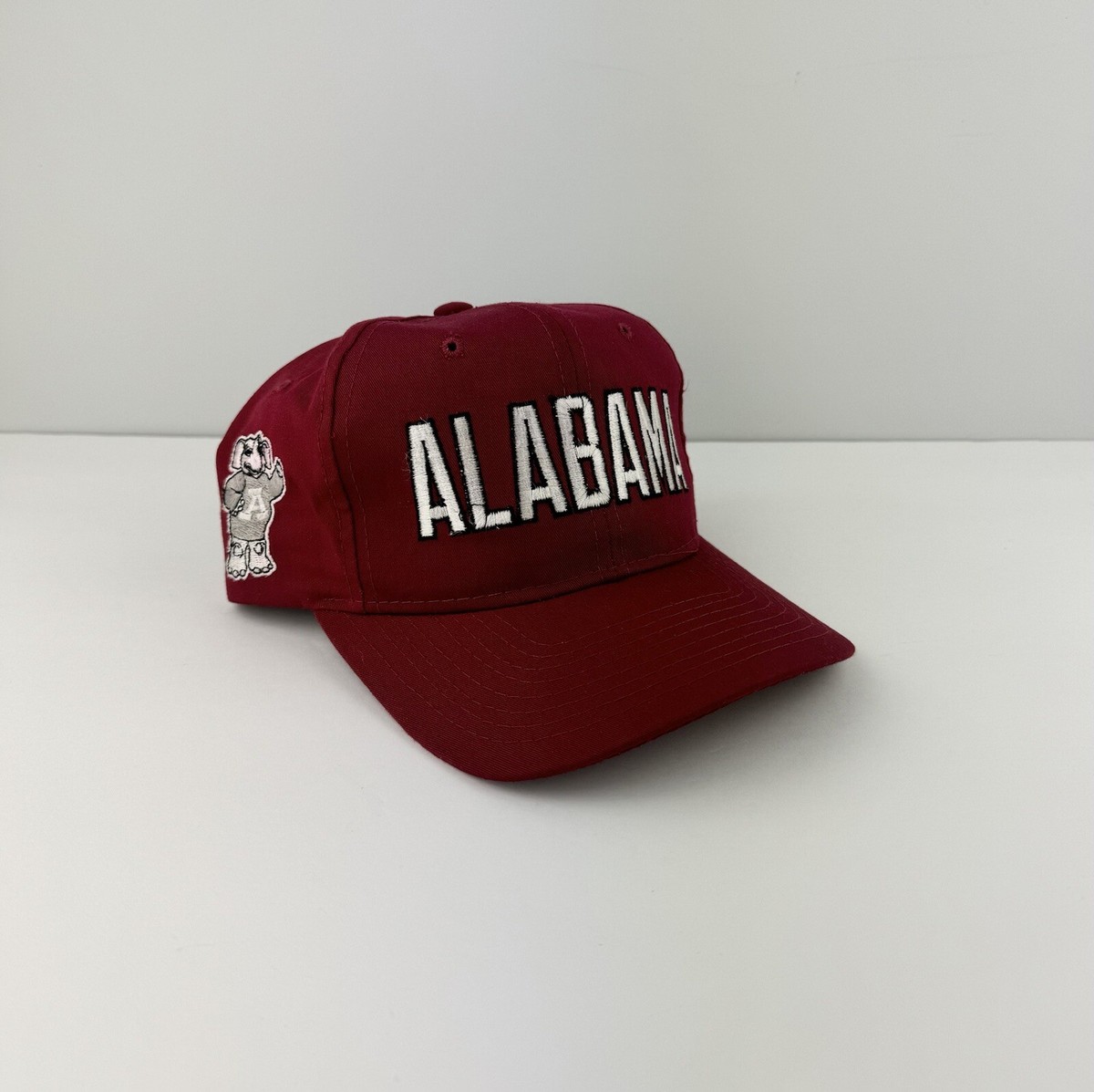 RARE Vtg 90s Alabama Crimson Roll Tide Football Arch Hat Cap