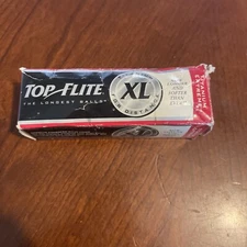 3 NEW Top Flite XL Titanium Golf Balls, Damaged Box, Balls All New Un-Hit. 1pack