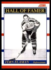1990-91 Score Canadian Fern Flaman Boston Bruins #357