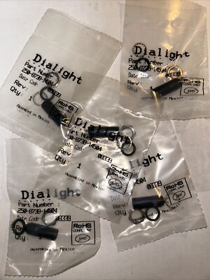 Lot Of (5) Dialight 250-8738-14-504 Indicator Lamp Sockets