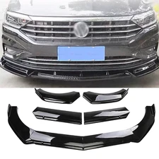For 2019-2022 Jetta Glossy Black Front Bumper Splitter Spoiler Lip Body Kits