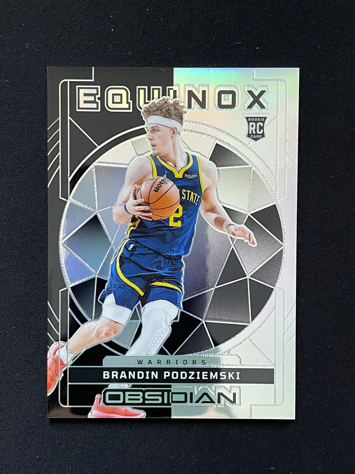 Brandin Podziemski 2023-24 Panini Obsidian RC Equinox Silver 94/99 #13