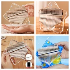 17 Keys 21Keys Acrylic Kalimba Thumb Piano Portable Travel Gift for Beginners