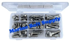 Type 316 Stainless Steel Hex Head Bolt Assortment Kit Marine Grade Stainless 