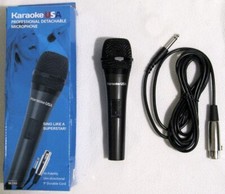 Karaoke USA M-189 Professional Detachable Dynamic Microphone HiFi 9" Cable - OB