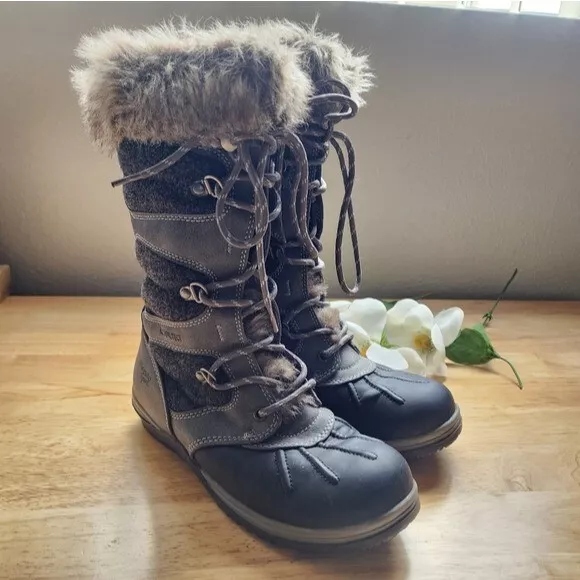 Blondo Sport Sasha Waterproof AguaProtect Calf Winter Snow Boots Gray 6