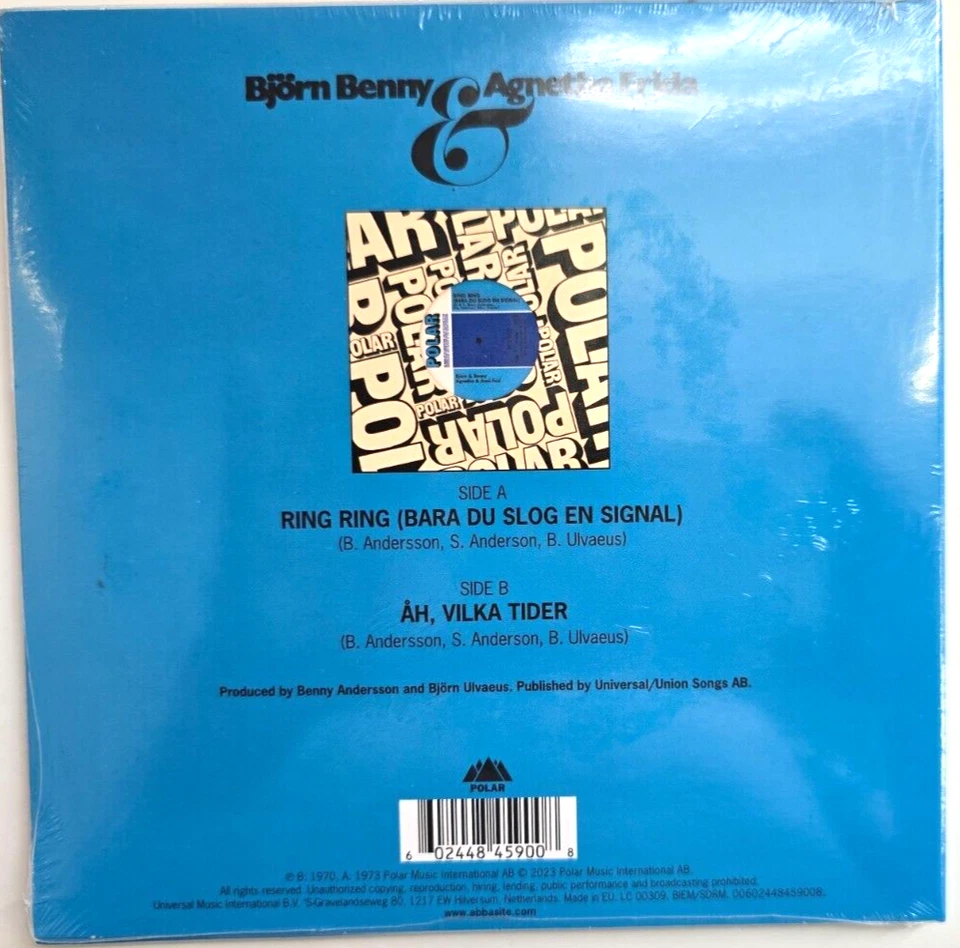 ABBA Bjorn & Benny Agnetha & Frida Ring Ring 7" vinyl record picture disc - Image 2 of 4