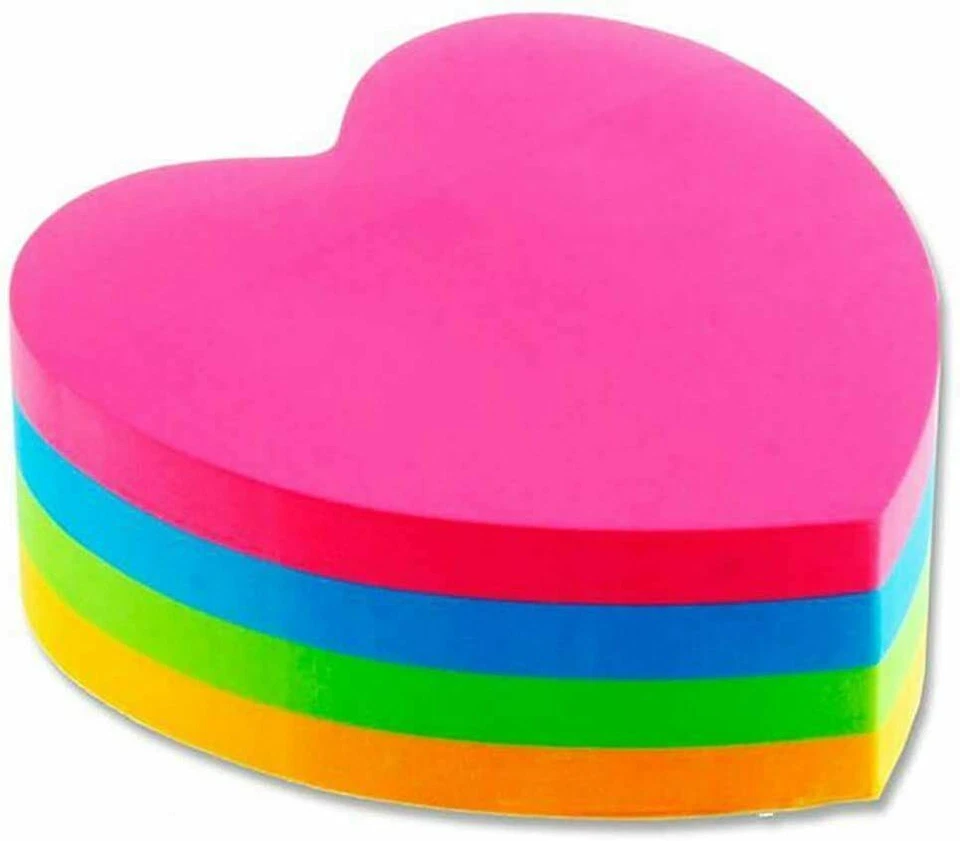 Heart Shaped Sticky Notes Post-it Premier Stationery Stik-ie 300 Love Hearts - Image 2 of 4