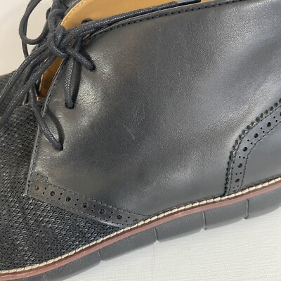 Johnston & Murphy Holden Chukka boot lace up black sheepskin leather memory foam Johnston & Murphy Holden Chukka Boot Black Sheepskin Men 9  main image 3