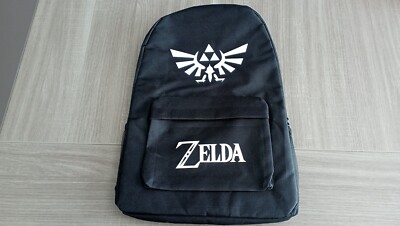 Sac à Dos Cartable Noir Motif Fluorescent Zelda Link 44 cm