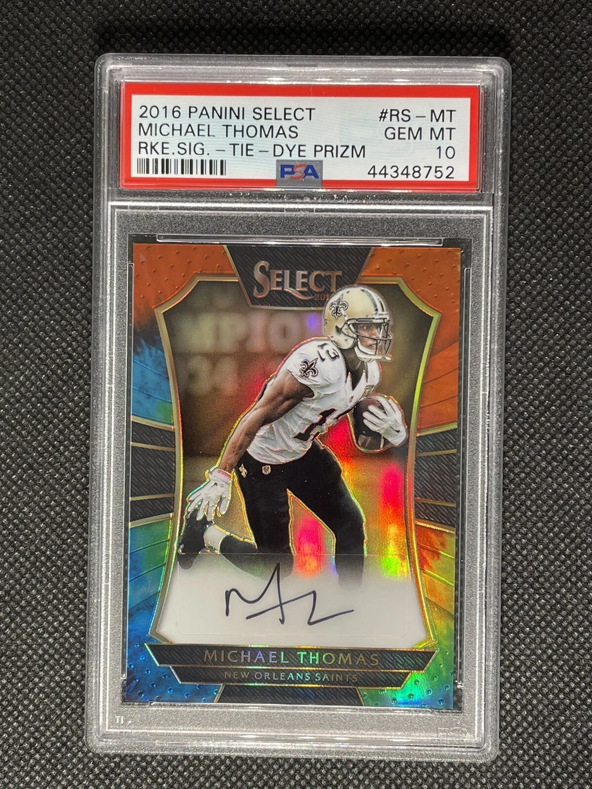 Michael Thomas Panini Select Rookie Signatures #RSMT Tie-Dye Prizm