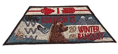 OA Kiskakon Lodge 75 Patch 2005 Winter Banquet Event BSA Order Of The Arrow WWW