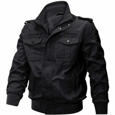 Mens MA-1 Bomber Jacket Military Cargo Jacket Pilot Flight Coats jackets For Man