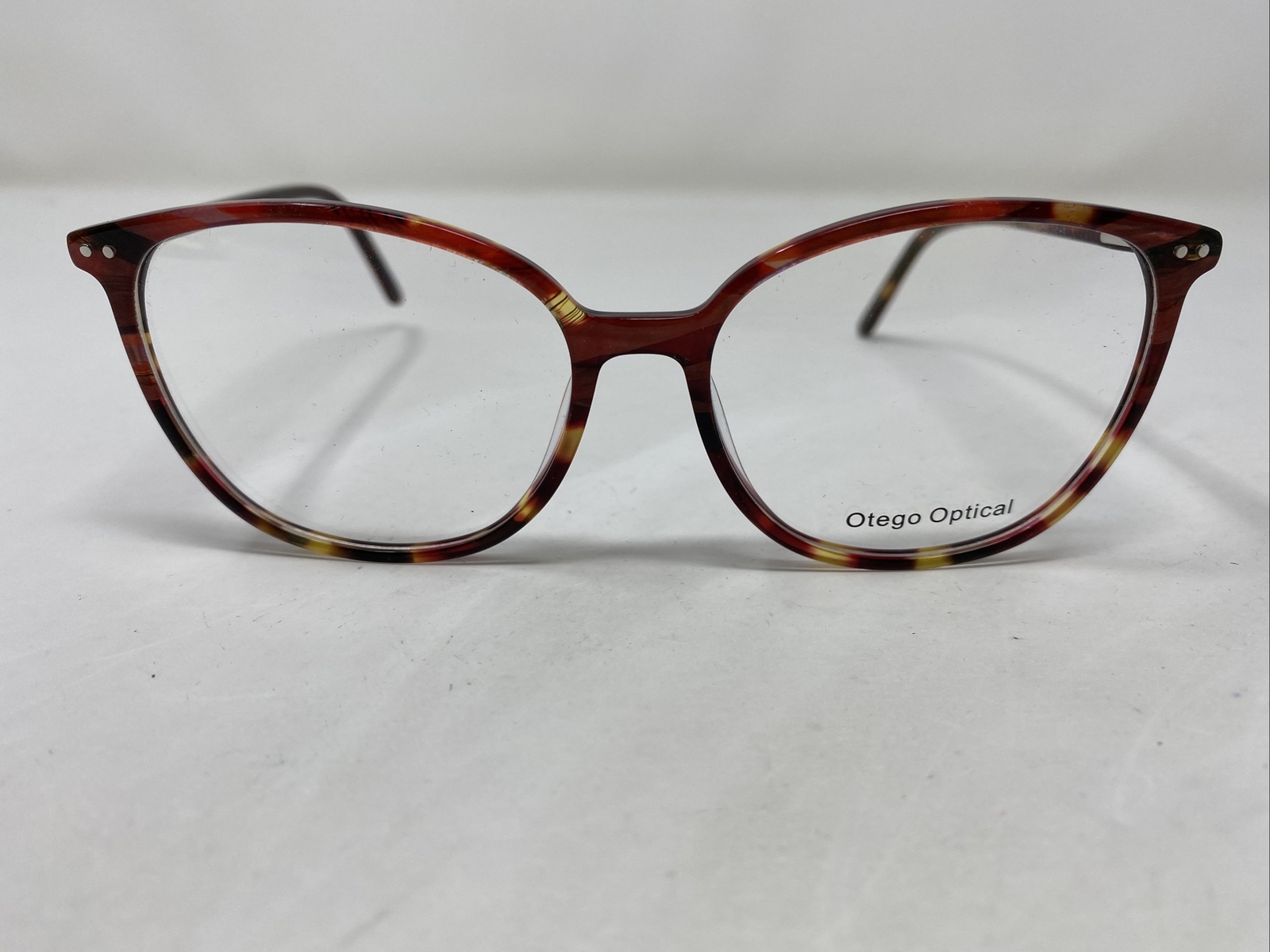 Otego Optical KANSAS C2 5315140 Red Marble Full Rim Eyeglasses Frame 6151 eBay