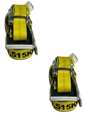 2”X30’ Ratchet Strap with Snap Hooks 2 Pack