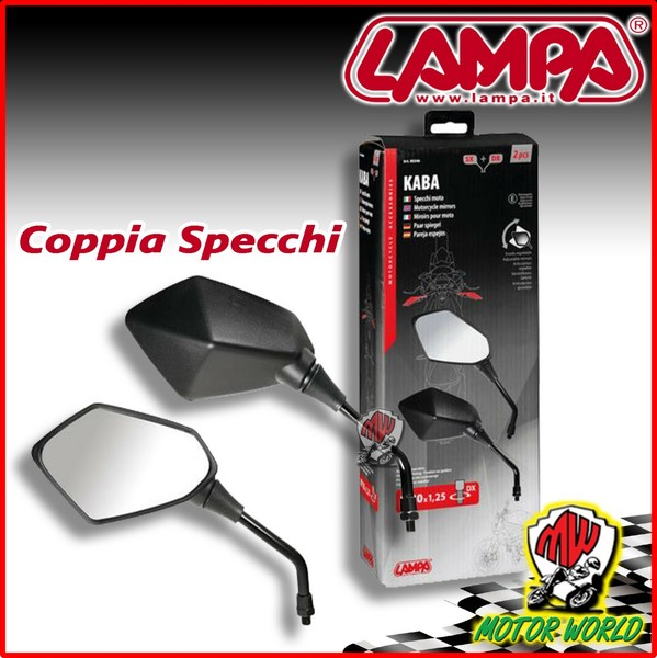 2 Lampa Spiegel RüCkspiegel Kaba Honda Transalp XL V 600 650 700 Schwarz Black-image