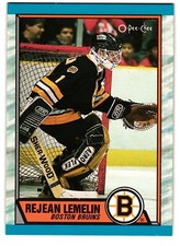 1989-90 O-Pee-Chee #40 Rejean Lemelin Boston Bruins