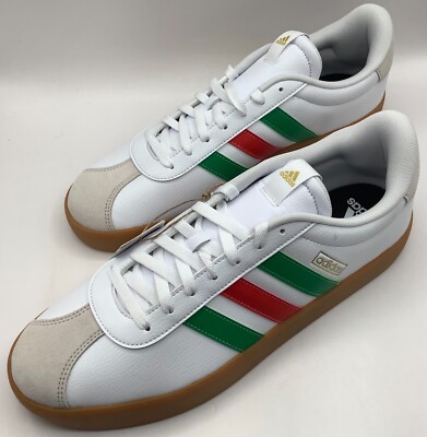 Adidas VL Court 3.0 Cloud White/Green/Red Men's Size 13, IF4466 | eBay