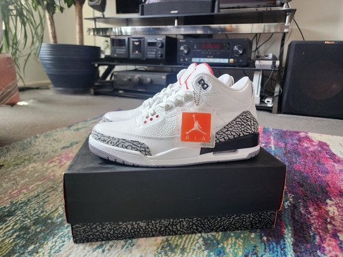 DS 2011 Nike Air Jordan 3 'White Cement' (Size 11) 1 2 4 5 6 7 8 9 10 11 12 - Picture 2 of 7