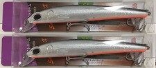 Qty 2 Samurai 6.5" 1.5oz AX6884 Top Water Long Shot lure 2/0 hooks (Killer Shad)
