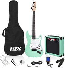 Lyxpro Beginner 39” Electric Guitar &amp; Electric Guitar Accessories, Green