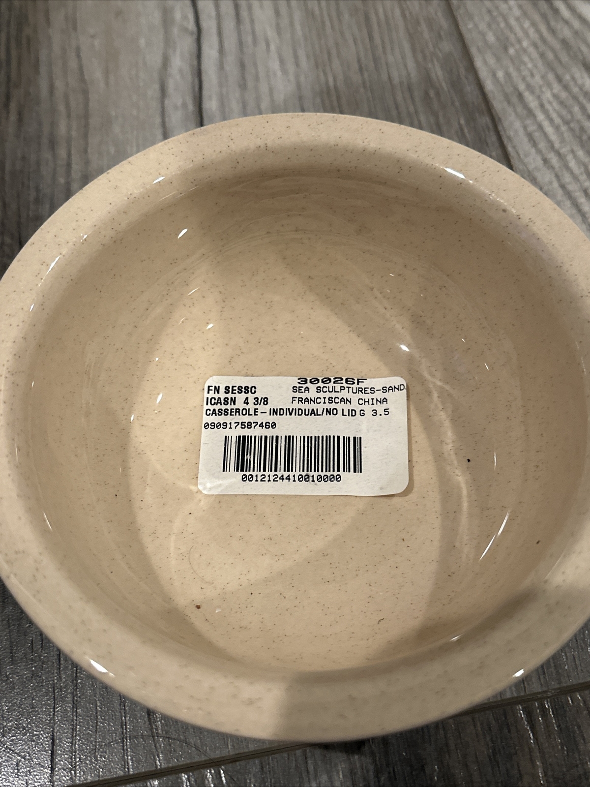 Franciscan Sea Sculpture Individual Casserole With Lid Sand Dollar #3