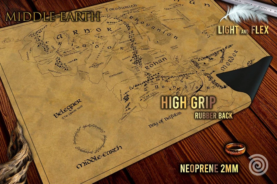 Middle Earth Map gamemat - Imagen 2 de 3