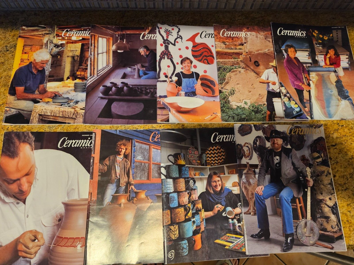 1995 洋書　ヴィンテージマガジン　ポッタリー　セラミック　陶芸 Vintage Ceramics Monthly 1995 Magazine- Lot of 9 | eBay