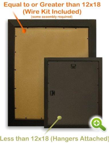 Craig Frames 1WB3BK 19 by 27-Inch Picture Frame, Smooth Wrap Finish, 1 ...