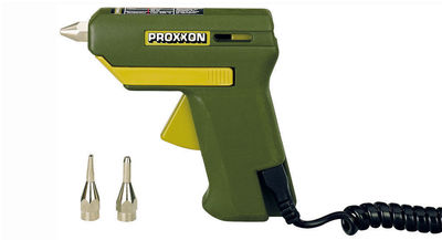 Proxxon 28192 Heißklebepistole HKP 220 im Set mit 12 weiteren Klebesticks 