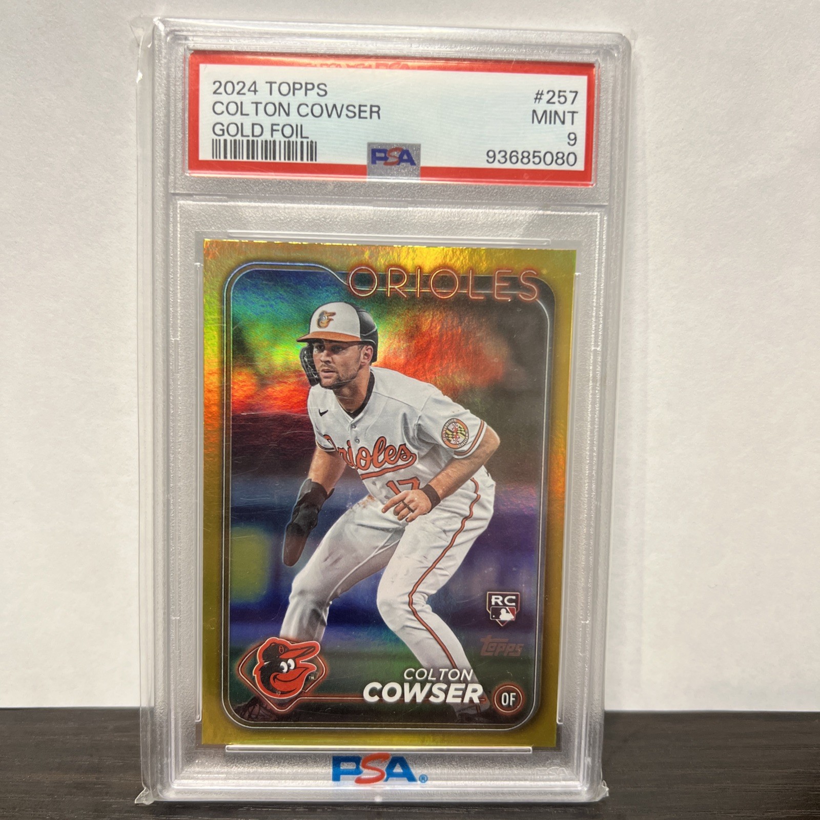 2024 Topps Series 1 - Colton Cowser #257 Gold Foil (RC)