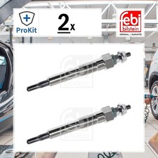 2x ORIGINAL® Febi Bilstein Glühkerze für Opel CORSA B VECTRA B ASTRA F CC
