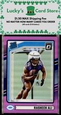 2024 Donruss Optic Rasheen Ali Ravens Optic Rated Rookies Preview Pink Rookie