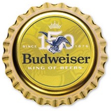 Budweiser 150th Anniversary Gold-Plated Silver Bottle Cap Collectible