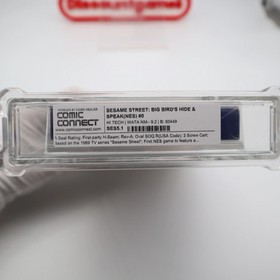 NES Nintendo SESAME STREET: BIG BIRD'S HIDE & SPEAK - WATA GRADED 9.2 A Sealed!