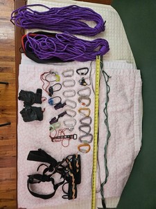 Rock climbing gear lot
