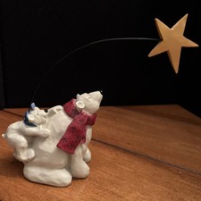 Polar Bear & Cub w/ North Star Figurine by Star Stampin' Up Studio ©2002