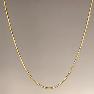 WUNDERSCHÖNE SCHLANGENKETTE 38cm AUS 585er GELBGOLD WERT 1598,- € - Bild 1 von 4
