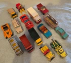 18 pc Lot Of Diecast Toy Cars Trucks MATCHBOX vintage 1960s-1990s