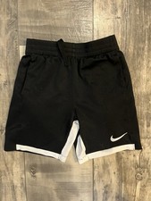 Nike Boys Youth Medium Black White Dri-FIT Athletic Shorts