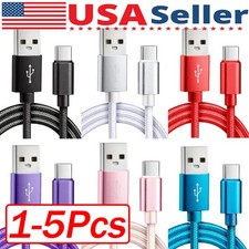 5Pcs 10 FT USB Type-C For iPhone 17/16/15 Cable Fast Charger Charging Data Cord