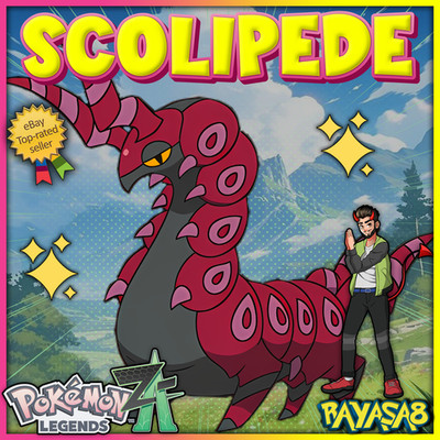 Scolipede Alpha Pokemon Legends ZA 6IV Best Stats Home  Mega Evolution Shiny