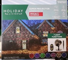 Holiday Living Super Projector Light Remote 8 Light Functions Christmas Lights