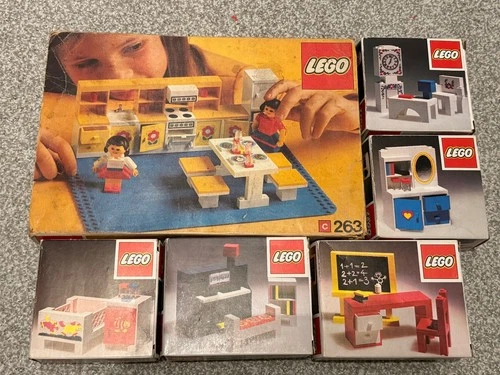 Lego Homemaker 70s- 263 270 271 272 291 203 - Vintage, Rare, Antique, Furniture