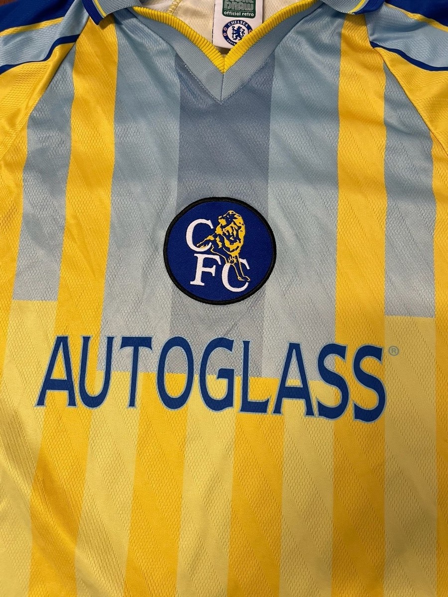 Score Draw Chelsea FC 1996-98 Away Retro Football Shirt | eBay