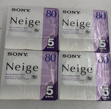  New  SONY MD 80 Neige MD MiniDisc lot of 20 260908