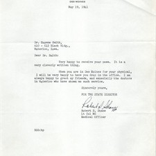 1941 Iowa Selective Service System Letter Des Moines WWII Draft Military Dr